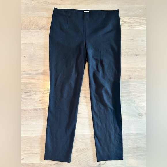 Vince back seam ponte legging pull on skinny pant cropped size large - Picture 1 of 8